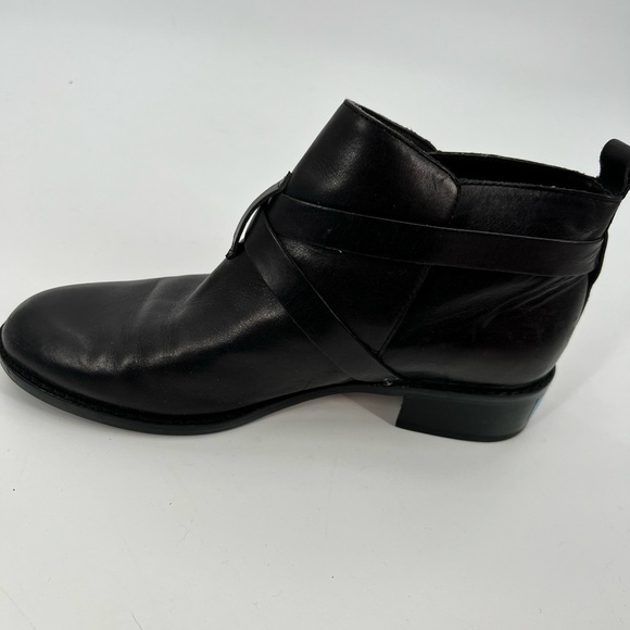 French Connection Yuri black leather boots shoes size 38.5/7.5 NWOT - Picture 4 of 15